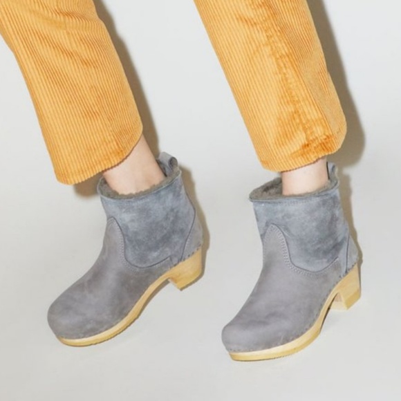 No. 6 Shoes - No.6 5” Pull on Shearling Clog Boot
